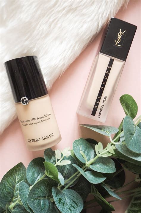 ysl fusion ink vs georgio armani luminous silk|armani luminous silk foundation reviews.